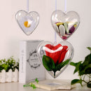 3Pcs 65/80/100mm DIY Clear Plastic Bath Bomb Mould Acrylic Mold Heart Shape New
