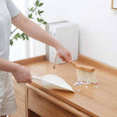 Bamboo handle brooms shovel set household plastic cleaning brush broom dust BX