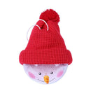 3pcs Snowman Balls Smiling with Hat Christmas Tree Decorative Home Decor