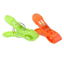 8pcs Plastic Beach Towel Clips Quilt Clips Yellow, green, blue, orange L