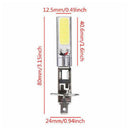 2x  H1 COB LED Auto Fog Light Headlight DRL Daytime Running Light Bulb White 3C