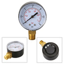 Low Pressure Gauge for Fuel Oil Air Gas 0/15 PSI 0/1 Bar 1/4 BSPT Brass Wetted