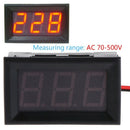 AC 70-500V Digital Voltmeter 0.56 inch LED Red 2 Wire Volt Voltage Test Meter
