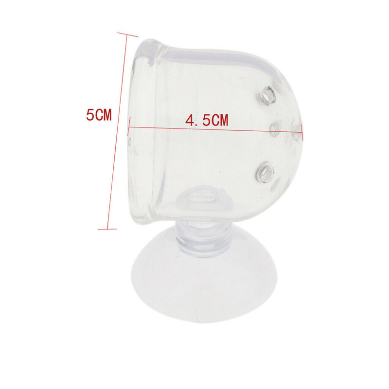 5x Glass Feeding Cup   Feeder Shrimp Red Worms Food for Aquarium Seam