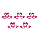 5x Glitter Flamingo Sunglasses Party Glasses Fancy Dress Up Costume Supplies