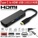 4 in 1 Type C to HDMI USB2.0/3.0 Micro USB Hub Adapter Cable Macbook