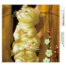 3 Kittens DIY Diamond Painting Cross Stitch Needlework Crafts Decoration