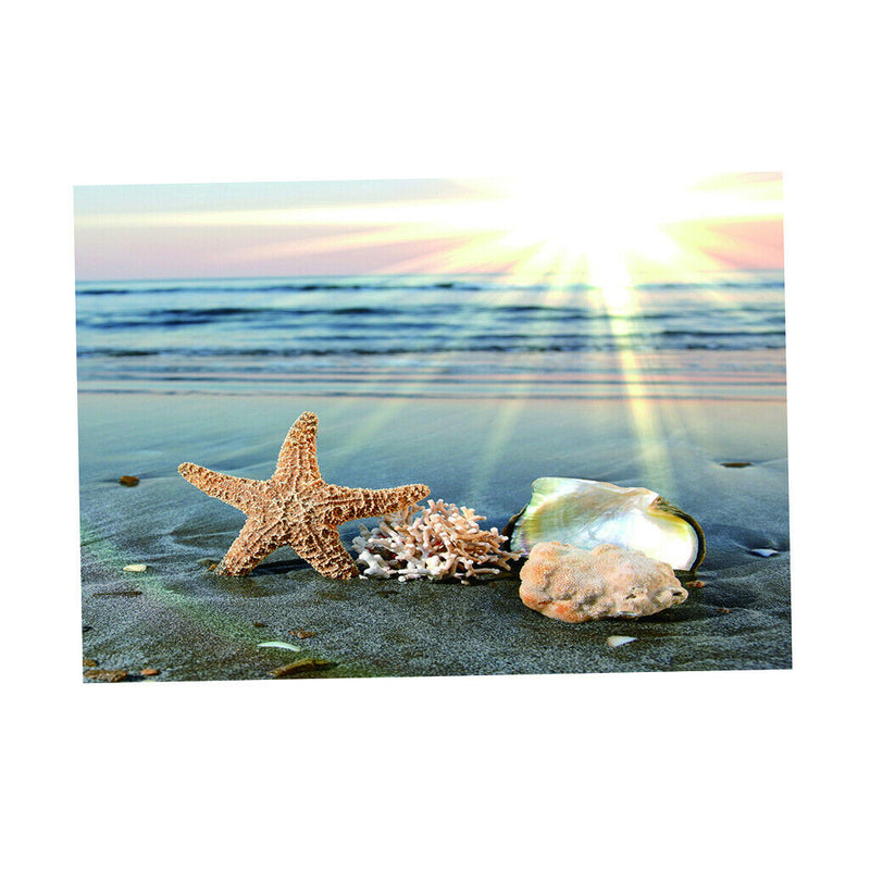 Seaside Aquarium Background Single Sides Stickers Static Cling Decor 61x30cm