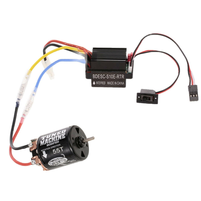 Brushed Motor 55T/540 with 320A ESC Spare Parts Replacement for 1/10 Axial D90