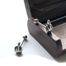1PC Middle Finger Gesture Tongue Barbell Stud Piercing Rings Body Jewelry Pun JR