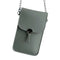 Touch Screen Phone Purse Women PU Shoulder Chain Mini Pouch (Dark Grey)