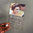 Favorite Song Personalised Any Song Plaque Any Photo Wide 8"x10" Height
