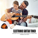 Foldable LCD Monitor Tuners Ukulele Bass Guitar Rotating Clip-on Violin Tuner