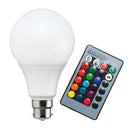 2 x RGB Bulb Remote Color LED Light Bulb Color Changing Light Bulbs 5W & 10W