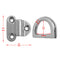 2 Pieces Folding Pad Eye Lashing D Ring Tie Down Anchor Point Marine Trailer