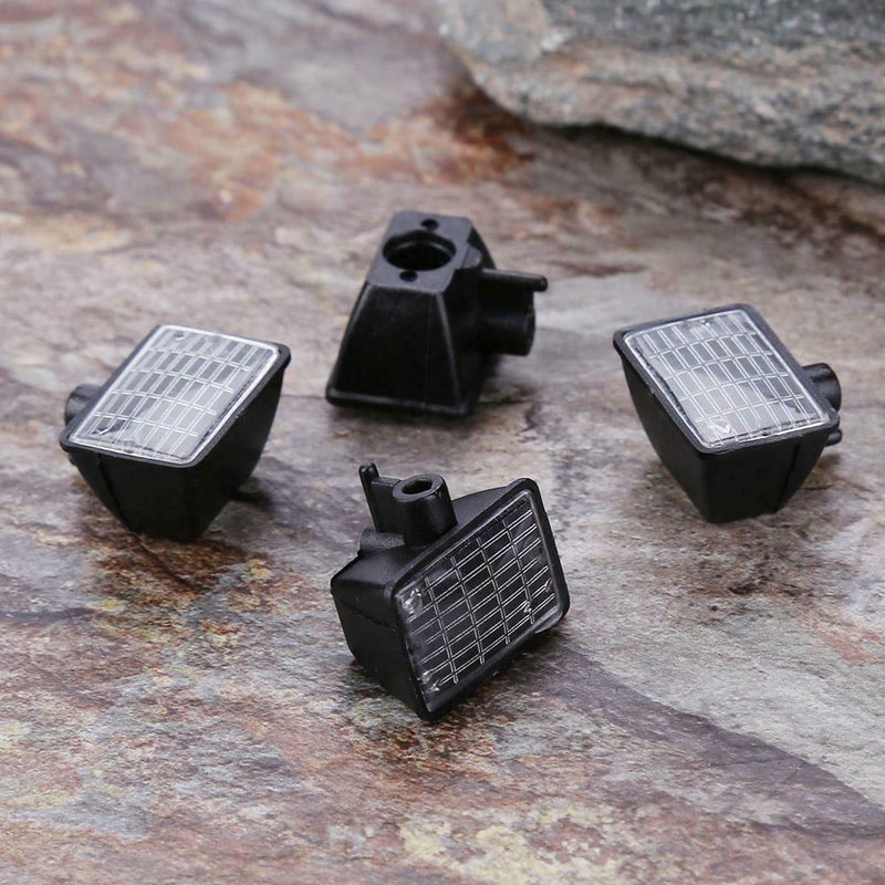 4pcs RC Car LED Light Cover Lampshade for 1:10 Tamiya HSP (Square White)