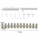 10pcs 12 Position Barrier Strip Terminal Block Dual Row