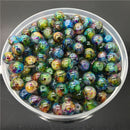 30 PCS Mult-Colour Round Natural Glass Beads 8mm Jewellery Making Hot Crafts NEW
