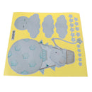 Ins Style Watercolor Elephant Rabbit Wall Stickers Colorful Animal Wall DeclaS3C