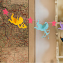 Cupid Star Banner Pennant Felt Bunting Wedding Baby Shower Hanging Decor 2 m