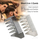 Mens Retro Double-sided Wide Tooth Metal Beard Comb Hair Comb Styling Tool