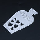 Love Heart Vase DIY Metal Scrapbook Craft Embroidery Cutting Die