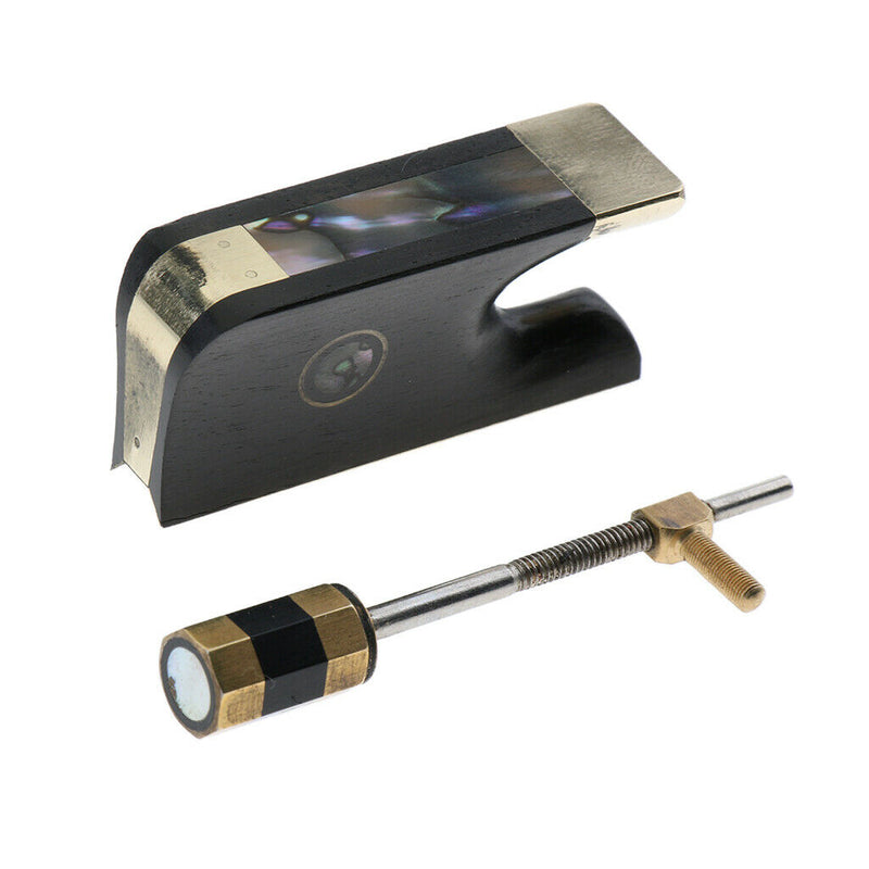 1 Set Cello Ebony Frog Bow, Cello Parts Accessories Replacement, with Screw for