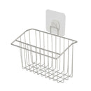 Stainless Steel Dish Drain Rack Filter Basket Kitchen Sink Organizer