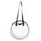 Summer Beach Round Transparent Women Handbag Tote Shopping Bags (Black)