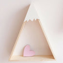 2Pcs Nordic Style Hanging Wooden House Shelf Wall Mounted Creative Home Dec