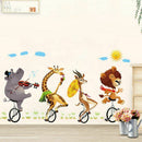 Animal forest lion large wall stickers decals kids room decor nursery schoo