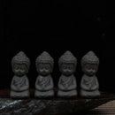 Buddha Statue Monk Tea Pet for Tea Room Exquisite Handmade Ornament