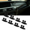 8Pcs Car Interior Clip Earphone Cable Clip Arrangement Panel Clamp(Black)