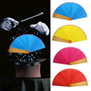1pc Color Changing Magic Fans Double-sided Magic Fans Magic Props Tricks Pa J5E0