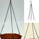 40cm Hanging Flower Plant Pot Chain Basket Planter Home K6Z0 Garden Holder D4G4
