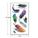 New Large Feather Pattern Removable Waterproof Temporary Tattoo Body Art StiA3C