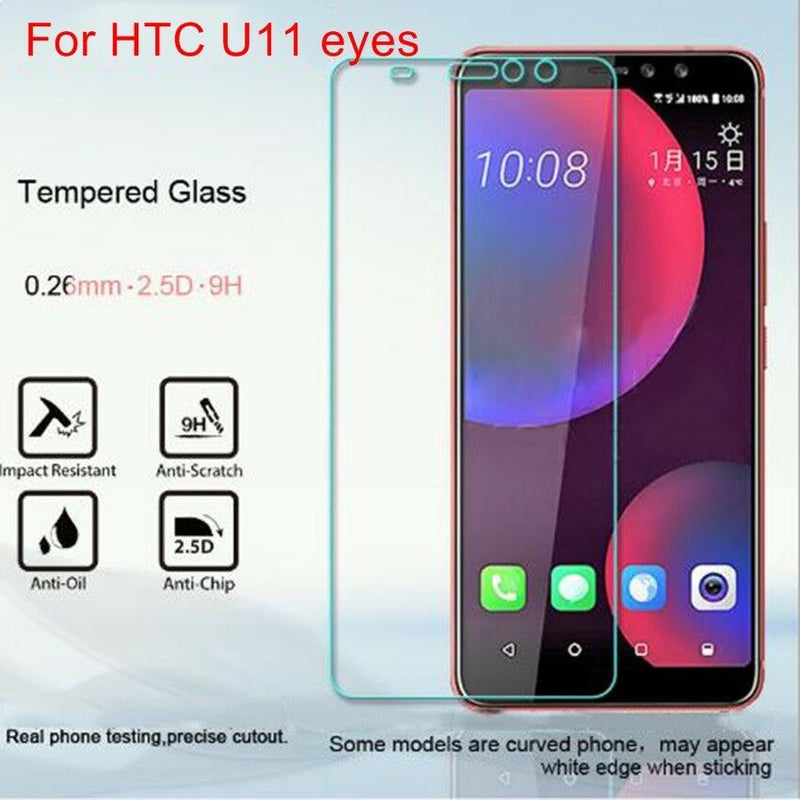 2PC Ultrathin Anti-Scratch Tempered Glass Film Screen Protector For HTC U11 eyes