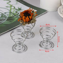 6 Pcs Flower Pot Stainless Steel Air Plant Stand Container Tillandsia Holder Hn