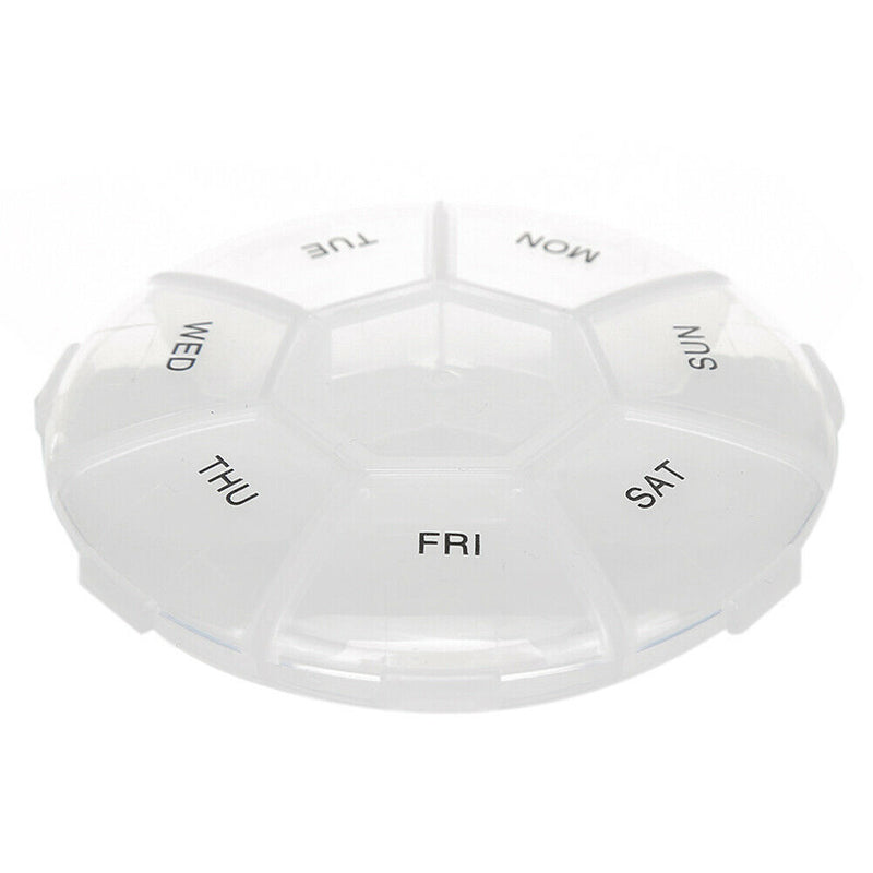 7 Grids 7 Days Weekly Pill Drug Box Medicine Tablet Dispenser Splitter Case