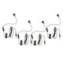 4pcs Mono Earphone with Mic Length Single Headphone Earpiece for Sony PS4