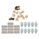 10pc Parrot Teeth Grinding Toys Bird Squirrel Hamster Calcium Stone Chewing