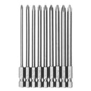 9 Pcs 1/4Inch 100Mm S2 Magnetic Hex Cross Head Ph1 Ph2 Electric Screwdriver