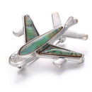 Airplane Aircraft Plane Brooch Pin Shell Shirt Collar Lapel Brooch Jewelry Gi Kw