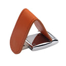 PU-Leather Clamshell Flash Drive Memory Stick Storage Thumb for Computer Brown