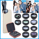 Professional 10-in-1 Cell Phone Camera Lens Zoom Telephoto Kit + Fisheye + Macro