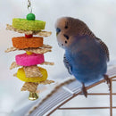 Parrot Bird Pet Hanging Swing Bird Corn Husk Chewing Bite Scratch Toys