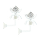 2pcs Feeding Basin for Dwarf Shrimps,Fish, Aquarium Invertebrates Clear Glass