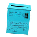 Villa Wall Mounted Letter Post Box Postbox Letterbox Mailbox Holder Blue