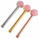 Eye Jade Roller Stainless Steel Natural Quartz Facial Roller Eye Jade Rolle