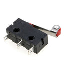 5Pc/Set Micro Roller Lever Arm Open Close Limit Switch KW12-3 PCB Microswitch 3C